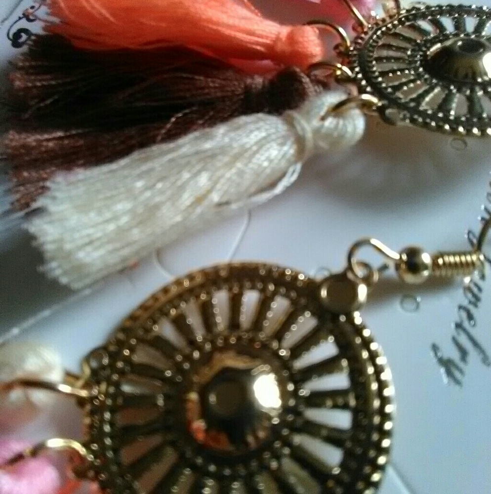 Hot Women's Lovely Handmade Long Tassel Earrings - Picture 5 of 5